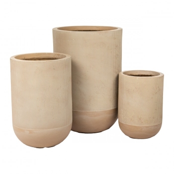 Marron flower pot Set